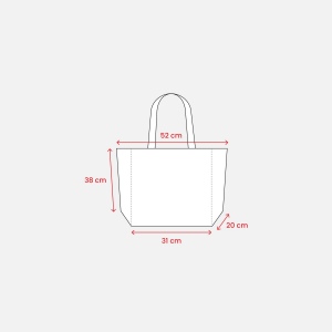 Tote bag transparente en PP lamine 110 g/m2 12