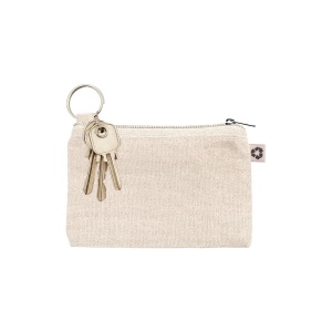 Pochette en coton recycle 220 g/m2 avec anneau porte cles interne amovible 8