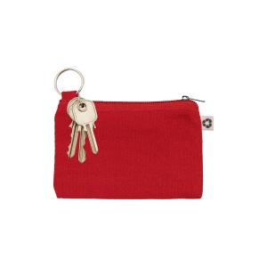 Pochette en coton recycle 220 g/m2 avec anneau porte cles interne amovible 14