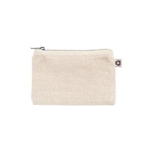 Pochette en coton recycle 220 g/m2 avec anneau porte cles interne amovible 2