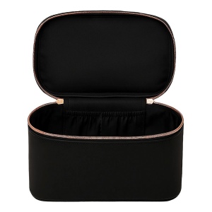 Grande trousse de beauté en polyuréthane saffiano grain fin de couleur pastel 10