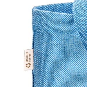 Tote bag en coton recycle 300 g/m2 avec effet melange. Longues anses 13