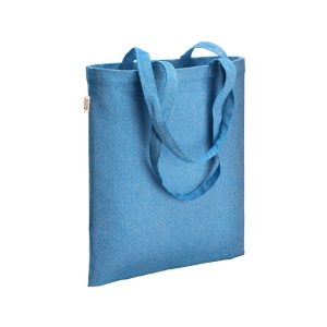 Tote bag en coton recycle 300 g/m2 avec effet melange. Longues anses 3