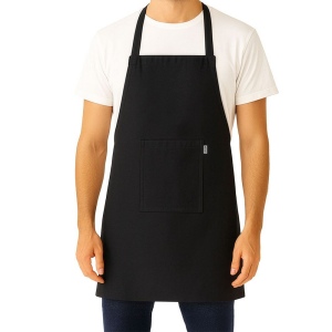 Tablier de cuisine long en coton recyclé (180 g/m2). Poche frontale 3