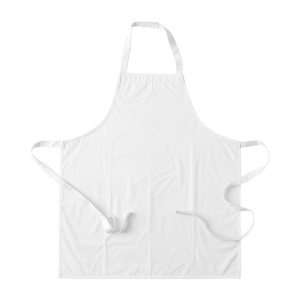 Tablier de cuisine long en polyester et coton. Fermeture au cou en velcro 2
