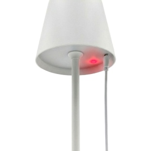 Lampe de table LED rechargeable en métal et plastique 18