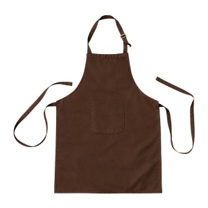 Tablier de cuisine long reglable en coton et polyester. Poche frontale 2
