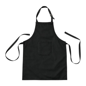 Tablier de cuisine long reglable en coton et polyester. Poche frontale 3