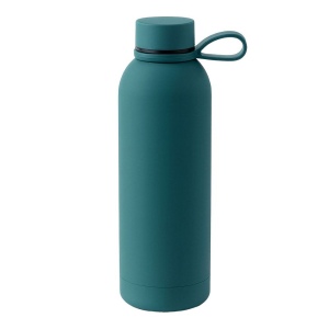 Bouteille thermique en acier inoxydable avec finition caoutchoutee 500 ml