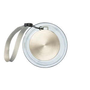 Bouteille transparente en PET recycle 500 ml. Bouchon en plastique avec cordon 10