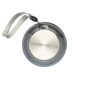 Bouteille transparente en PET recycle 500 ml. Bouchon en plastique avec cordon 15