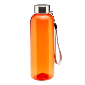 Bouteille transparente en PET recycle 500 ml. Bouchon en plastique avec cordon 5