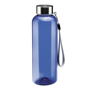 Bouteille transparente en PET recycle 500 ml. Bouchon en plastique avec cordon 6