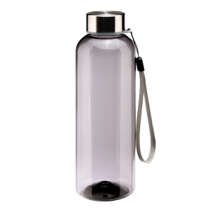 Bouteille transparente en PET recycle 500 ml. Bouchon en plastique avec cordon 8