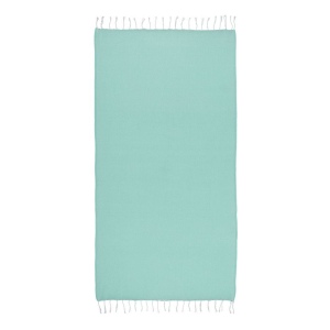 Serviette de plage en coton recycle 150 g/m2. Effet melange et franges 17
