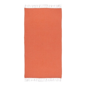Serviette de plage en coton recycle 150 g/m2. Effet melange et franges 39