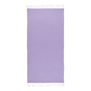 Serviette de plage en coton recycle 150 g/m2. Effet melange et franges 21