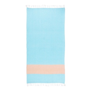 Serviette de plage en coton recycle 180 g/m2. Effet chine et franges 7
