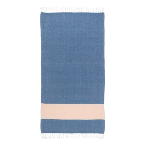Serviette de plage en coton recycle 180 g/m2. Effet chine et franges 9