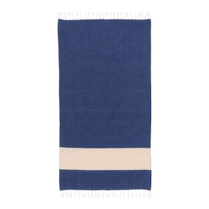Serviette de plage en coton recycle 180 g/m2. Effet chine et franges 13
