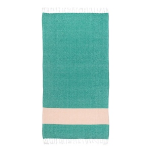 Serviette de plage en coton recycle 180 g/m2. Effet chine et franges 15