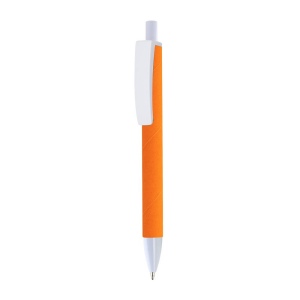 Stylo a mecanisme retractable en plastique. Corps colore avec effet veloute 19