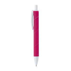 Stylo a mecanisme retractable en plastique. Corps colore avec effet veloute 12