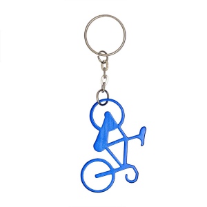 Porte-clés vélo en aluminium avec décapsuleur 6