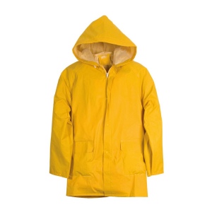 Poncho en PVC lourd doublé en filet, avec fermeture éclair et capuche. Tailles M/L/XL/XXL