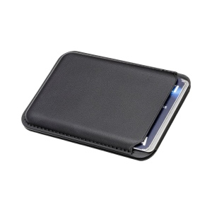 Porte cartes magnetique en PU souple. Avec support pour telephone 7