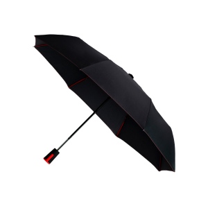 Parapluie pliant hook gris taupe 5
