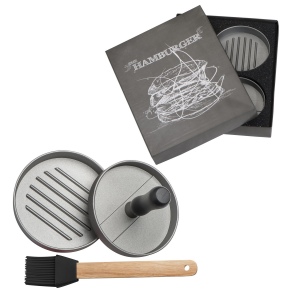 Presse à hamburger avec brosse "Texas"