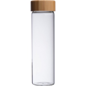 Bouteille en verre et couvercle en bambou "Santa Cruz" 3