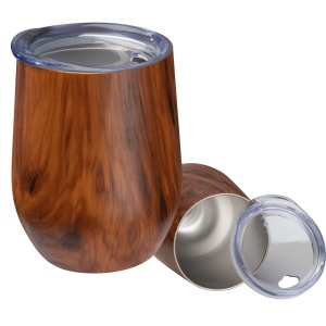 Gobelet en acier avec optique en bois "Brighton"