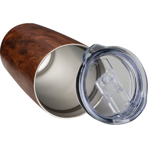 Gobelet en acier avec optique en bois "Costa Rica" 4