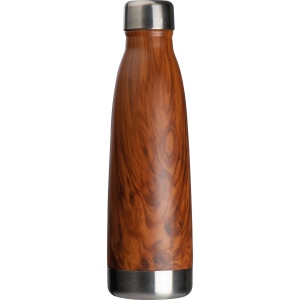 Bouteille à double paroi avec optique bois "Tampa" 3
