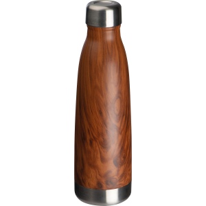 Bouteille à double paroi avec optique bois "Tampa" 2