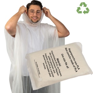 Poncho compostable "Fleurus" 2