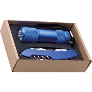 Set de lampe de poche et canif "Dover"