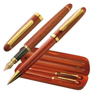 Set à écrire en bois de rose "Oxford"