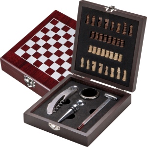 Set à vin avec échiquier "San Gimignano"