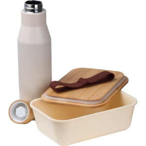 Set boîte à lunch avec bouteille en acier inoxydable "Toronto" 3
