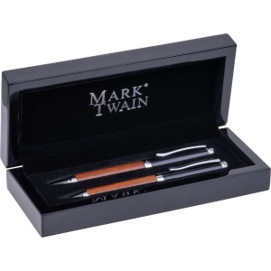 Set d'écriture en bois "Mark Twain" LORENZO 3