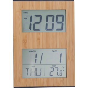 Horloge de table en bambou BRUNHILDE 4