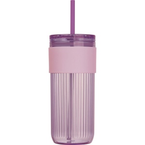 Tasse à rayures avec paille SOLEDAD 10