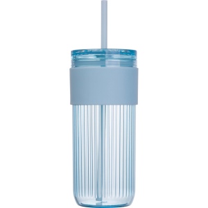 Tasse à rayures avec paille SOLEDAD 12