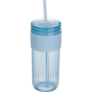 Tasse à rayures avec paille SOLEDAD 6