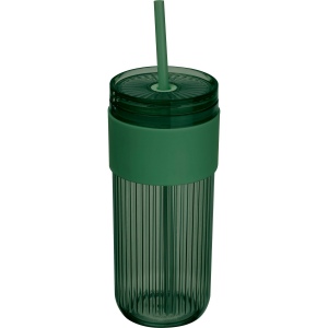 Tasse à rayures avec paille SOLEDAD 3