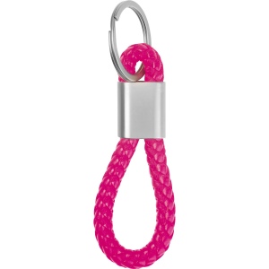 Porte-clés en métal avec cordon en PU ERNEST 12