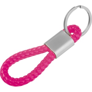 Porte-clés en métal avec cordon en PU ERNEST 5